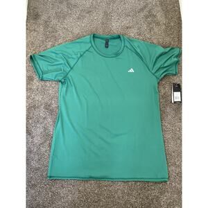 NWT Adidas Mens Short Sleeve sun Shirt Crew Court Green Advr0828 X-Large